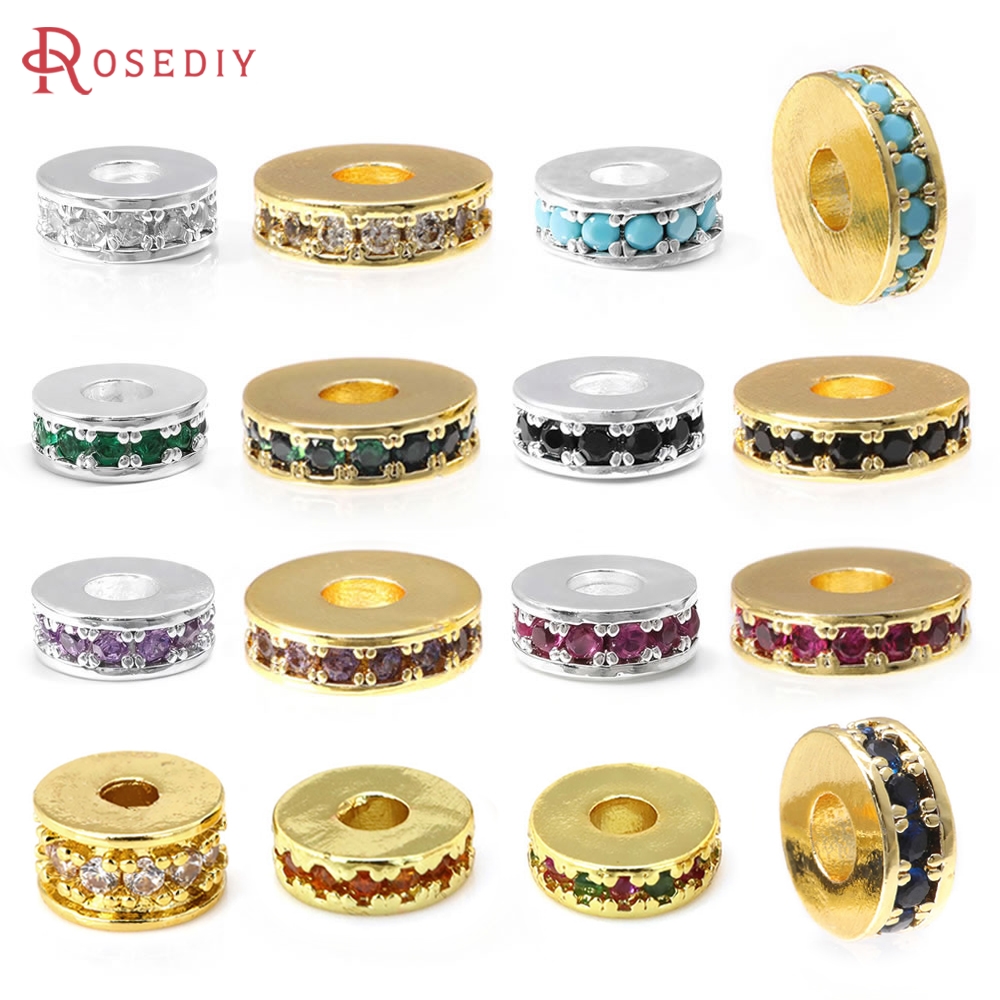 Coupling 8Mm - 6PCS 6MM 8MM 18K Gold Color