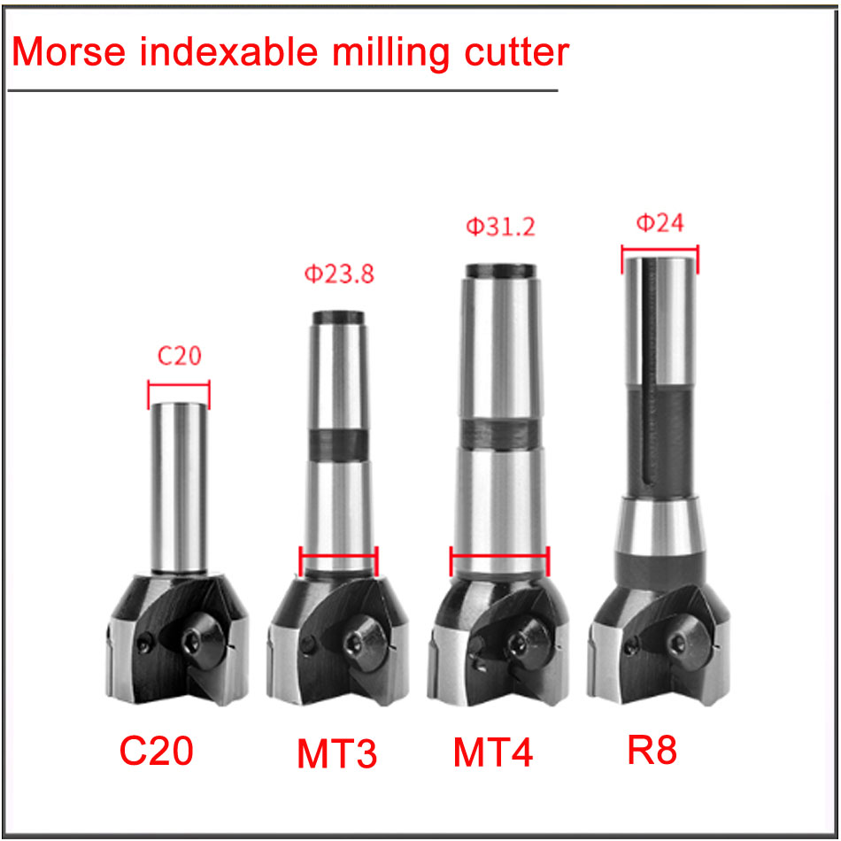 End Mill - MT3 MT4 R8 Morse Taper Milling