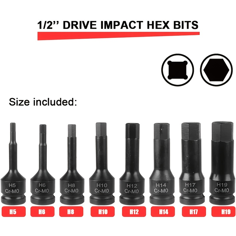 1/2inch Pneumatic Wrench Hexag - Cnc Bits recension och pris