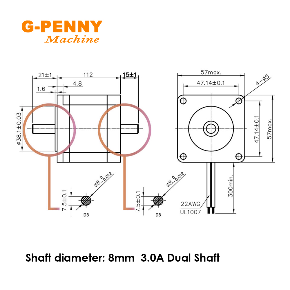 NEMA23 57x112mm 3Nm Stepper Mo - Nema23 Stepper recension och pris