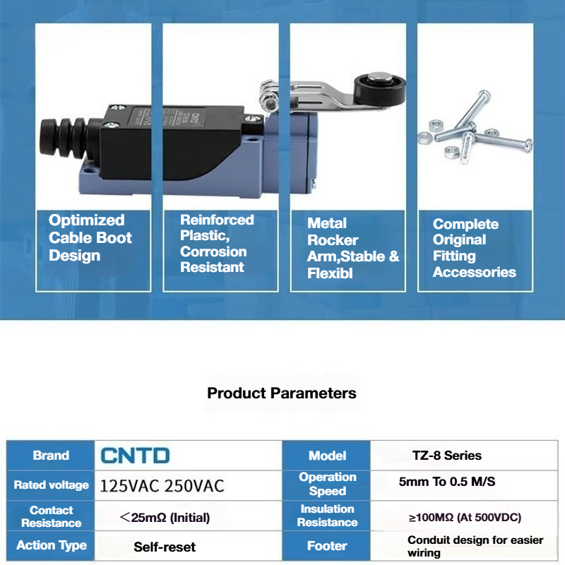 2Pcs CNTD TZ‑8 Series Micro Li - Limit Switch recension och pris