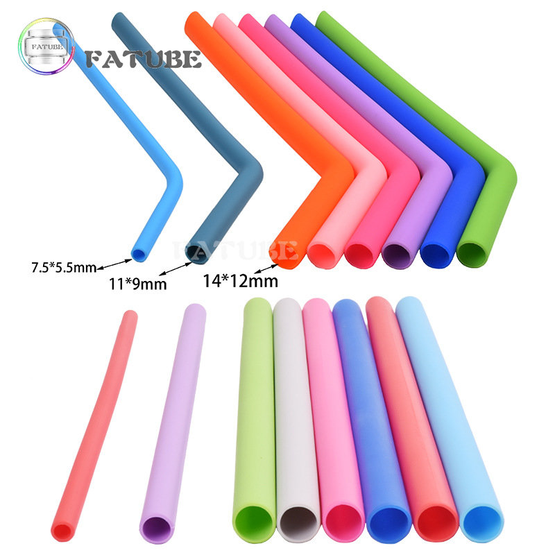 10PCS Fatube Silicone Straw Cu - Coupling 8Mm recension och pris