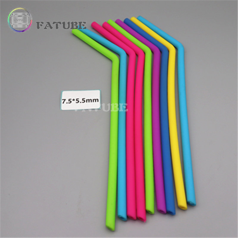 10PCS Fatube Silicone Straw Cu - Coupling 8Mm recension och pris