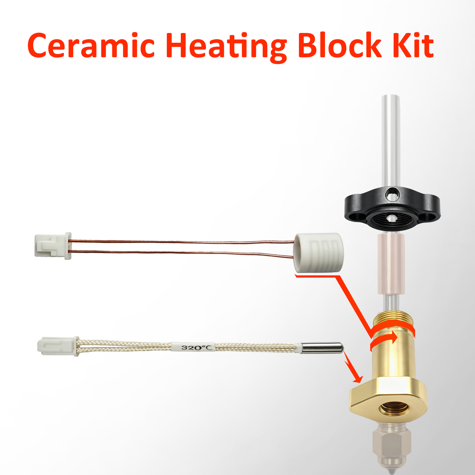 Upgraded 24V 60W Ceramic Heate - Aluminium Profile 2020 recension och pris