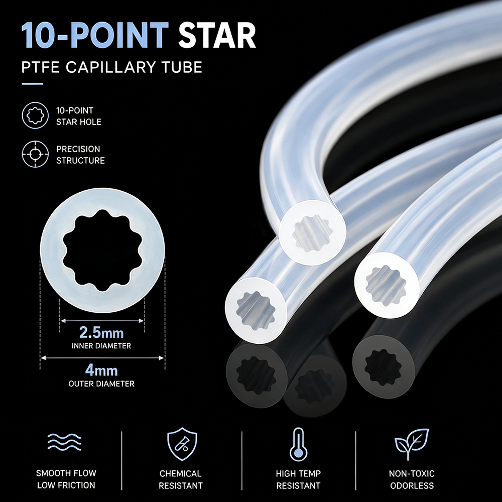 Star Shaped PTFE Tube Multicol - Aluminium Profile 2020 recension och pris