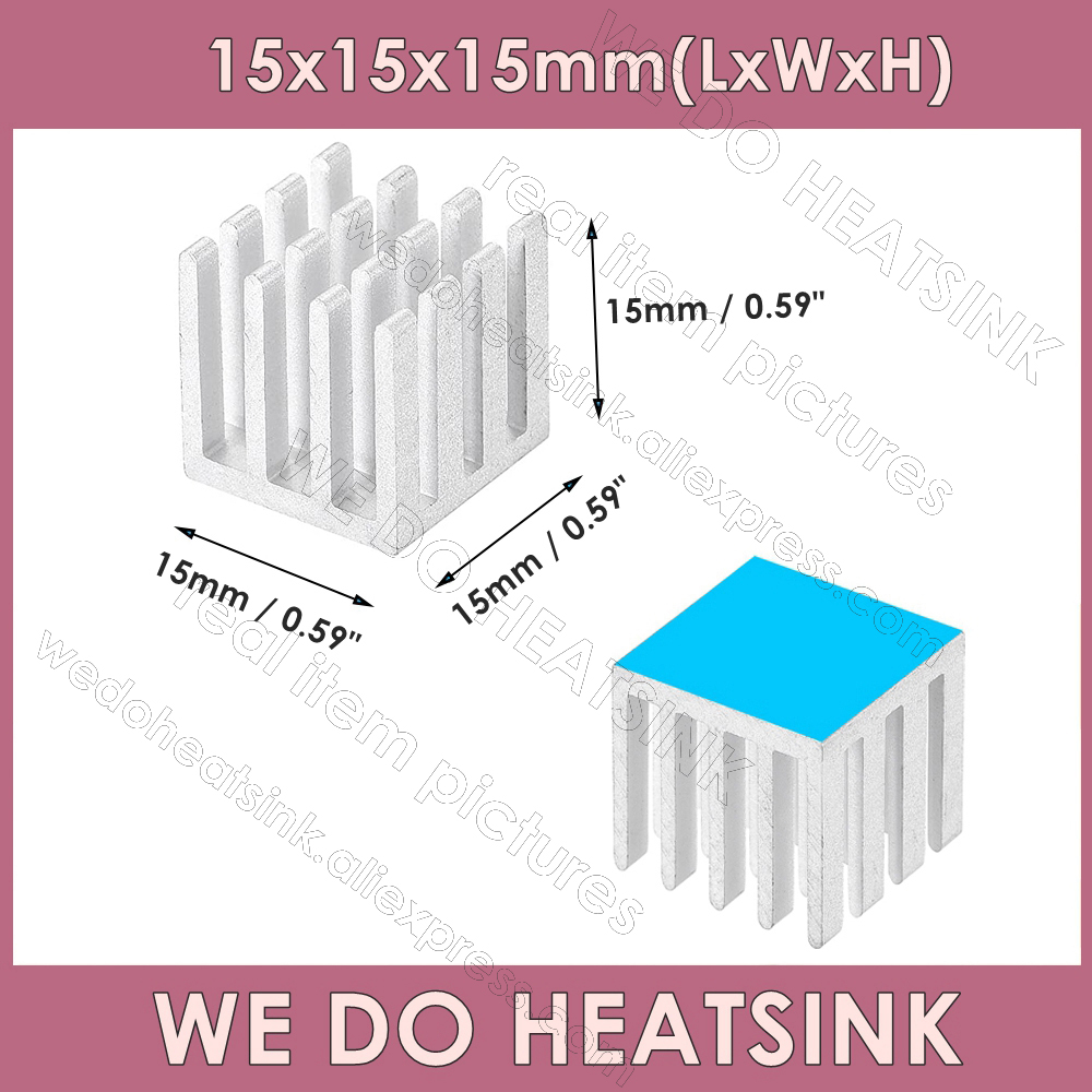 Aluminum Heatsink 15x15x15mm / - Aluminium Extrusion recension och pris