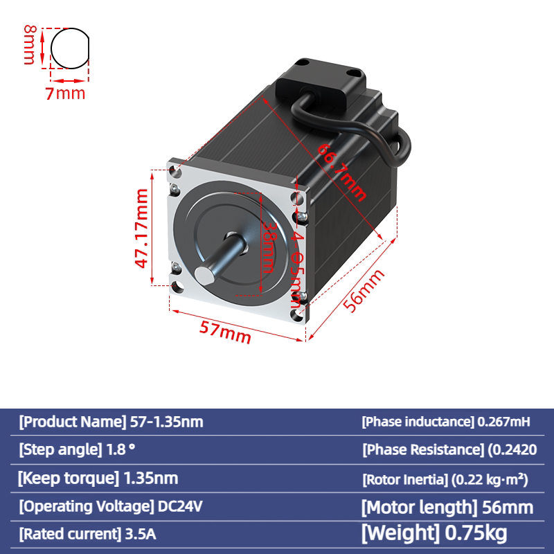 Nema 23 Stepper Motor 3.0N.m 5 - Nema23 Stepper recension och pris
