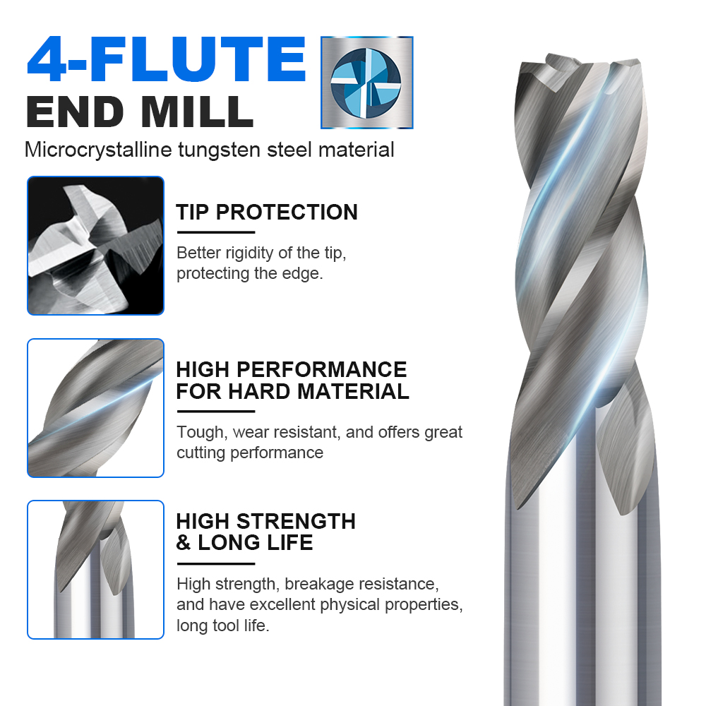 CMCP 1.5-13mm 4 Flute HSS End  - End Mill Set recension och pris