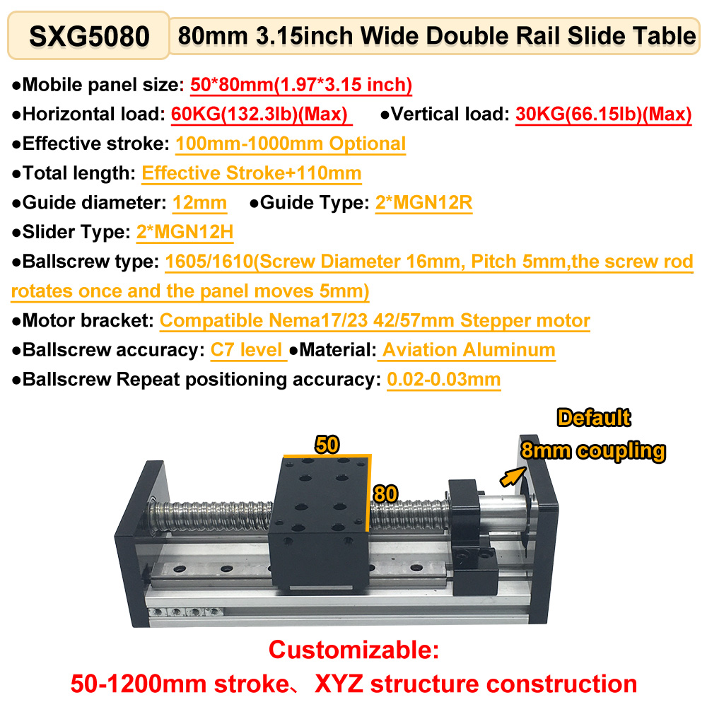 CNC Ball Screw Sliding Table L - Linear Rail recension och pris