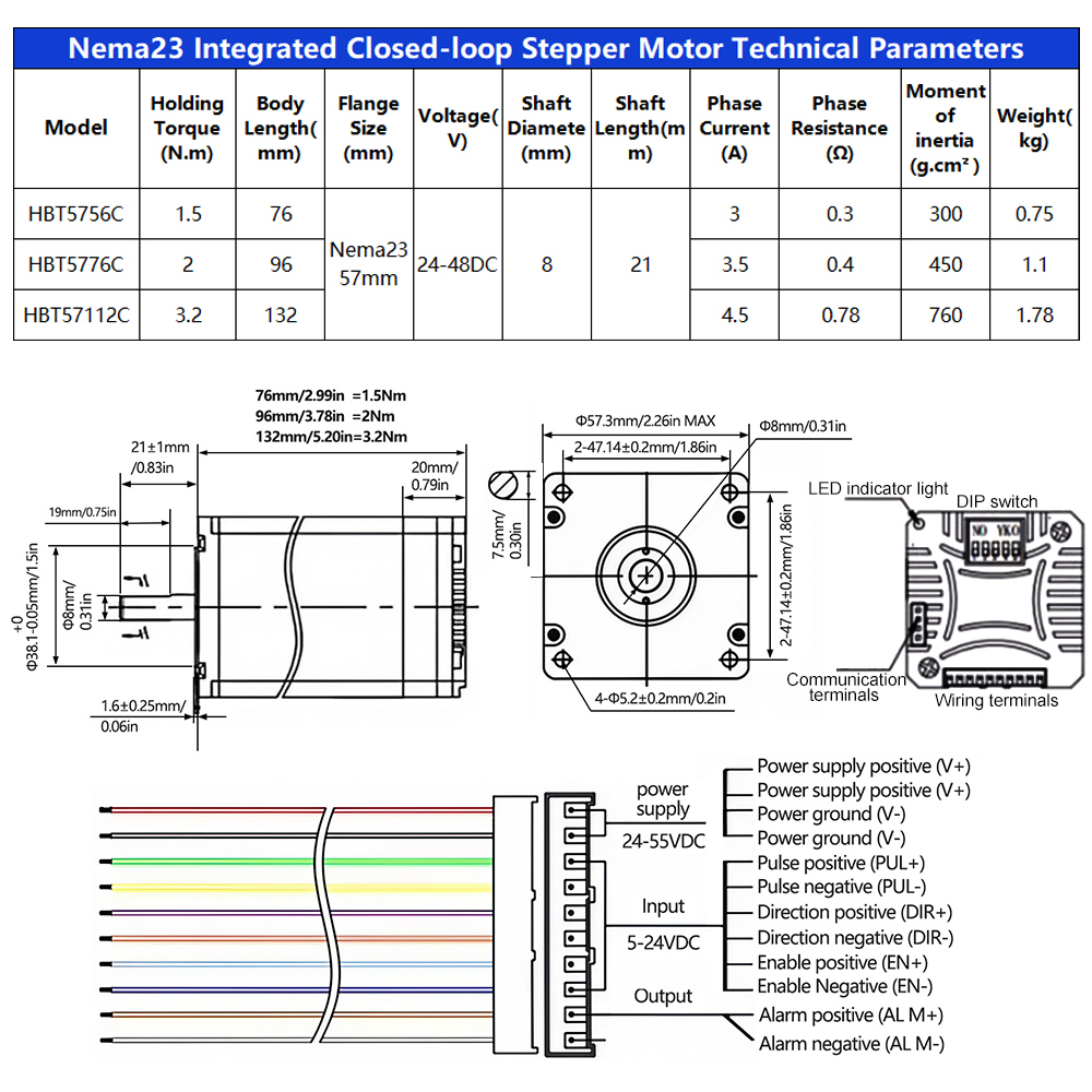 57mm Nema23 Closed Loop Geared - Nema23 Stepper recension och pris