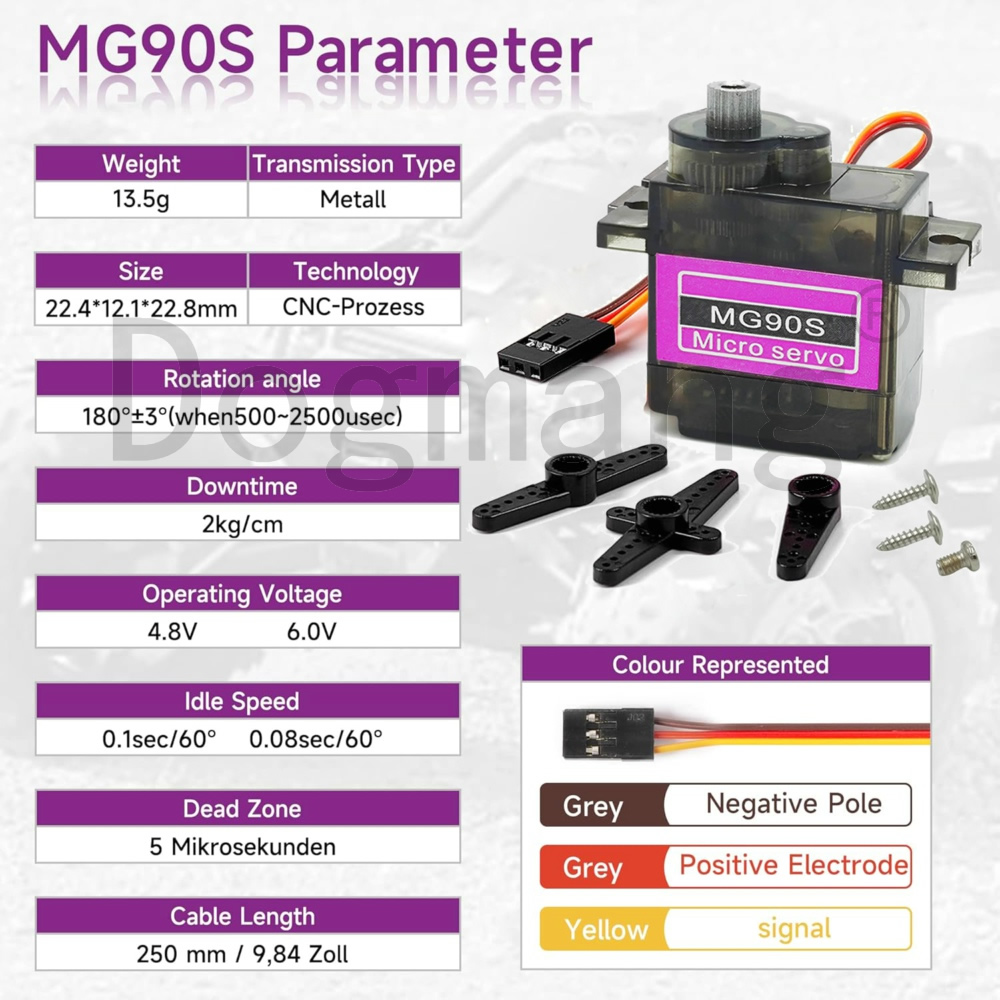MG90S Servo 1/2/4/10/20/50 Pcs - Servo 9G recension och pris