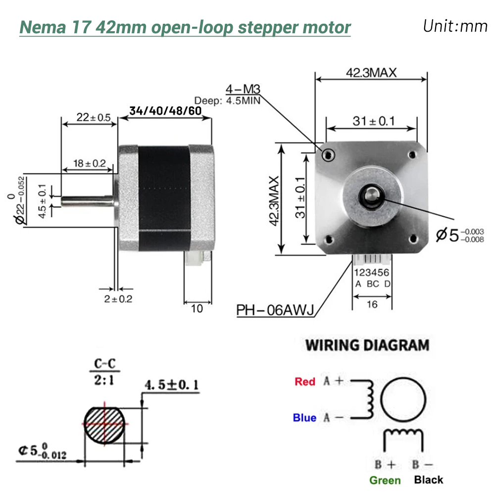 Nema17 Stepper Motor 42 Motor  - Nema 17 Stepper recension och pris