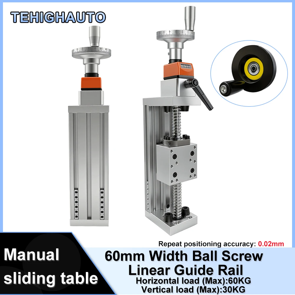 60KG Load Manual Linear Guide  - Linear Rail recension och pris