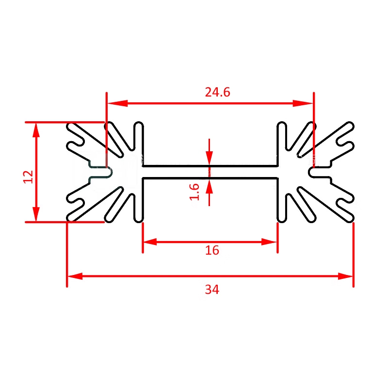 5 Pcs TO-220 Triode MOS Transi - Aluminium Extrusion recension och pris