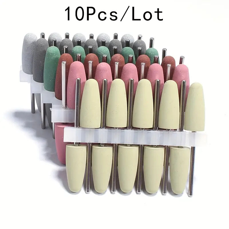 10pcs Silicone Nail Drill Bit  - Carbide End Mill recension och pris