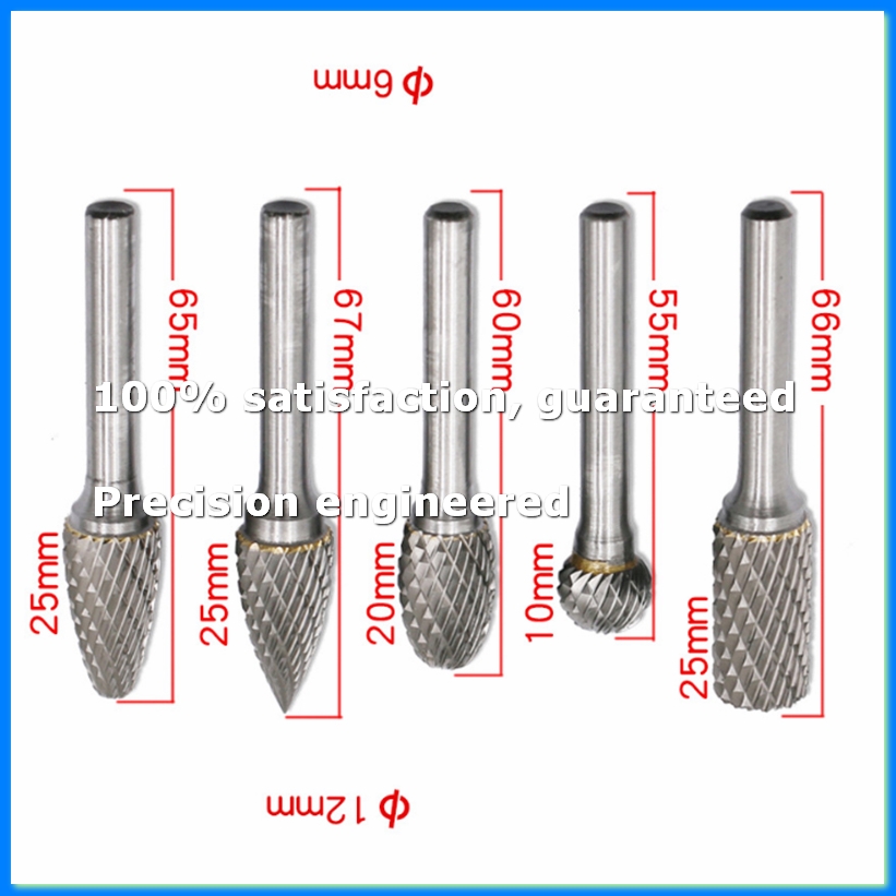 Carbide Rotary Burr Set 12MM H - Drill Bit Set recension och pris