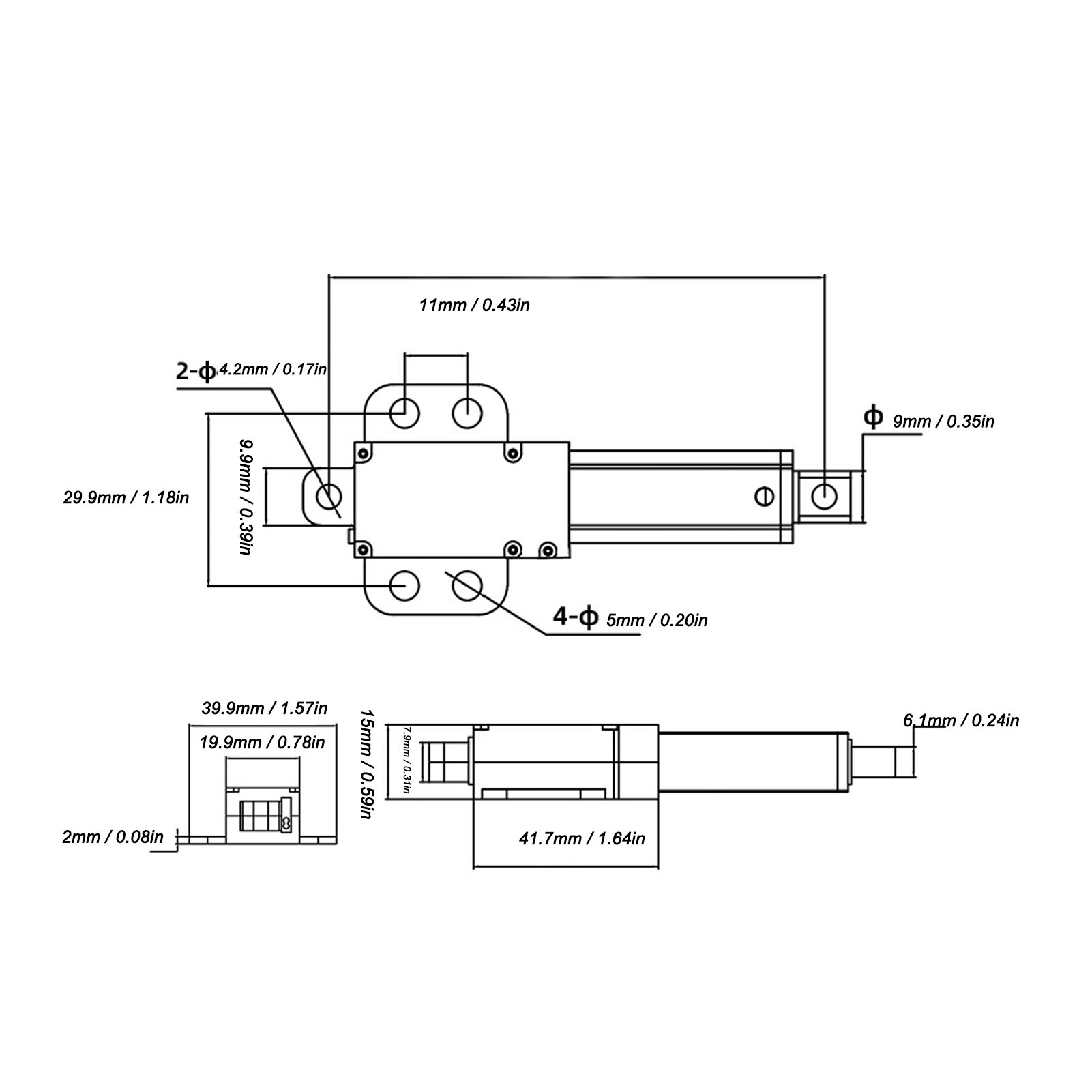 Mini Electric Linear Actuator  - Limit Switch recension och pris